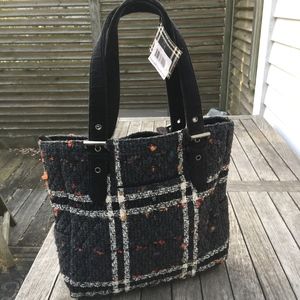 Vera Bradley Luxe Wool Boxy Tote NWT